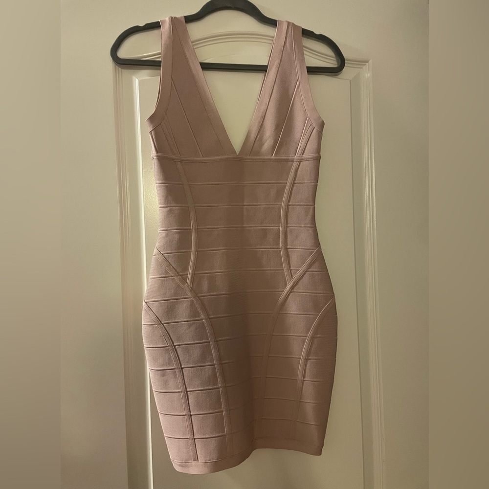 Pink House of CB Bandage Dress